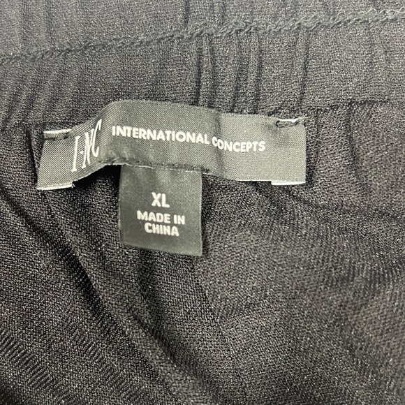 INC International‎ Concepts Black Sequin Cargo Joggers Sz XL - Picture 6 of 7